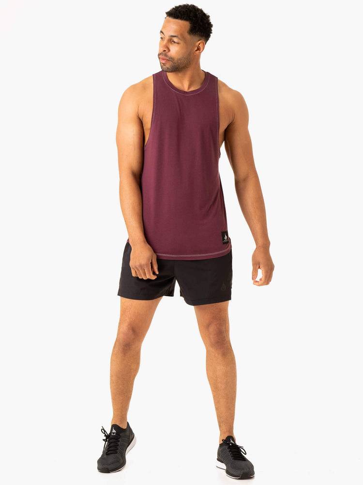 Ryderwear Men Tanks Vital Baller Tank Men's Tanks Plum | CA2971CE