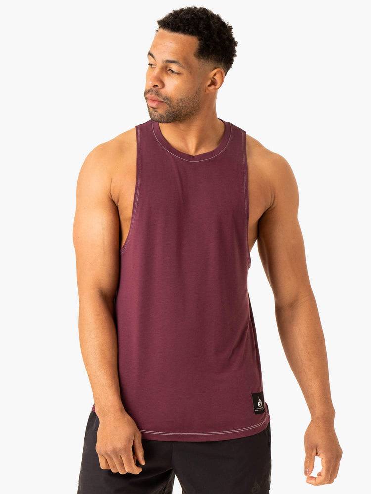 Ryderwear Men Tanks Vital Baller Tank Men\'s Tanks Plum | CA2971CE