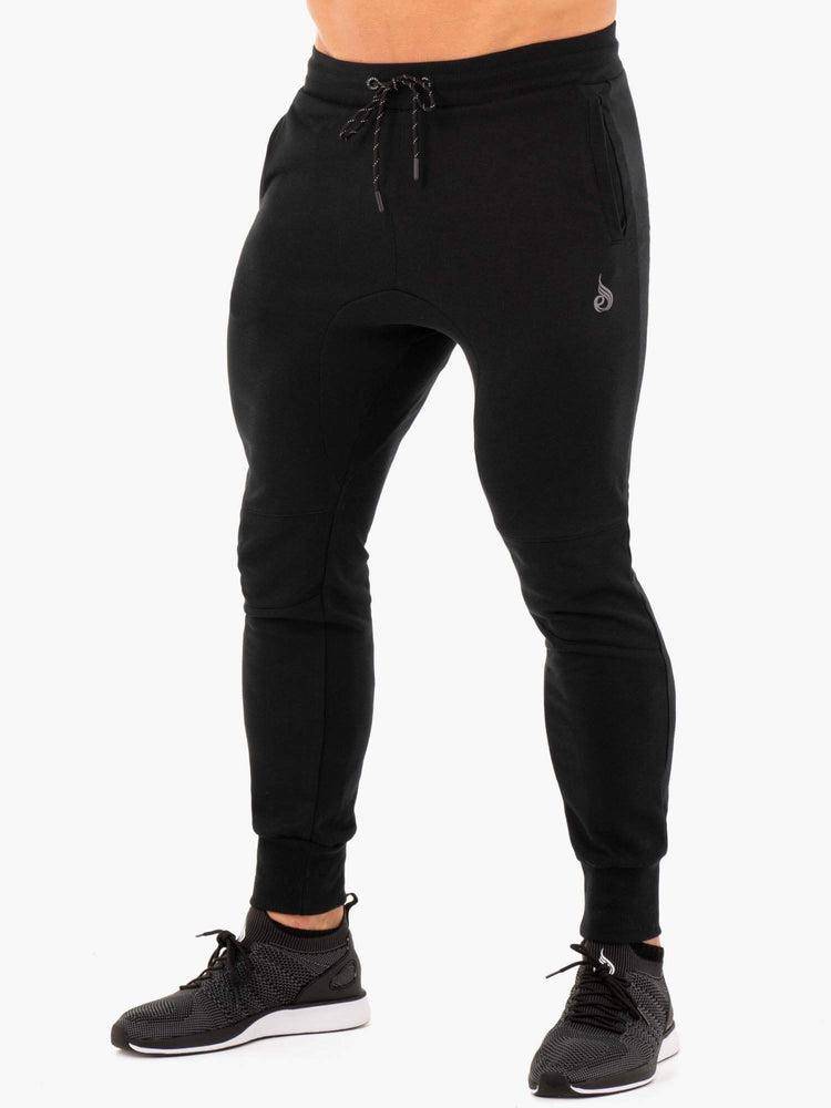 Ryderwear Men Track Pants Athletic Fleeces Men\'s Track Pants Black | CA3151EX