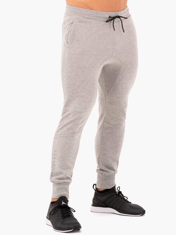 Ryderwear Men Track Pants Athletic Fleeces Men's Track Pants Grey Marl | CA3152WY