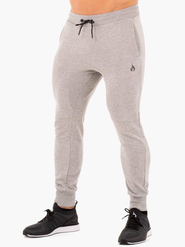 Ryderwear Men Track Pants Athletic Fleeces Men\'s Track Pants Grey Marl | CA3152WY