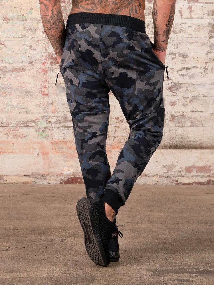 Ryderwear Men Track Pants Camos Men's Track Pants Black/Camo | CA3148YU