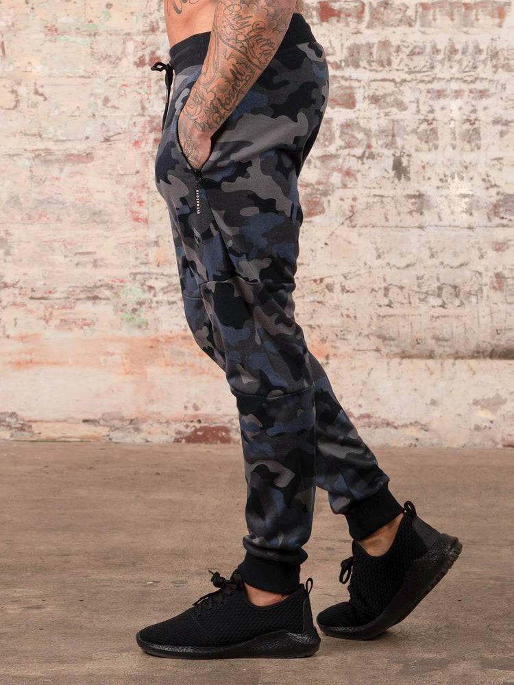 Ryderwear Men Track Pants Camos Men's Track Pants Black/Camo | CA3148YU