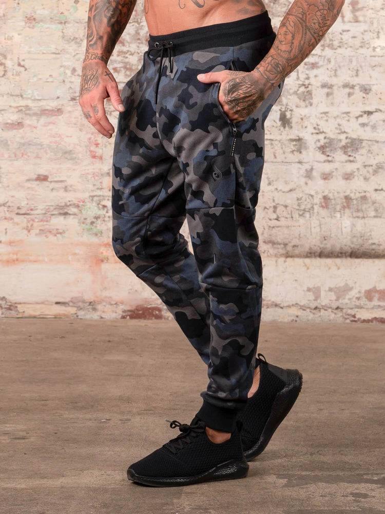 Ryderwear Men Track Pants Camos Men's Track Pants Black/Camo | CA3148YU