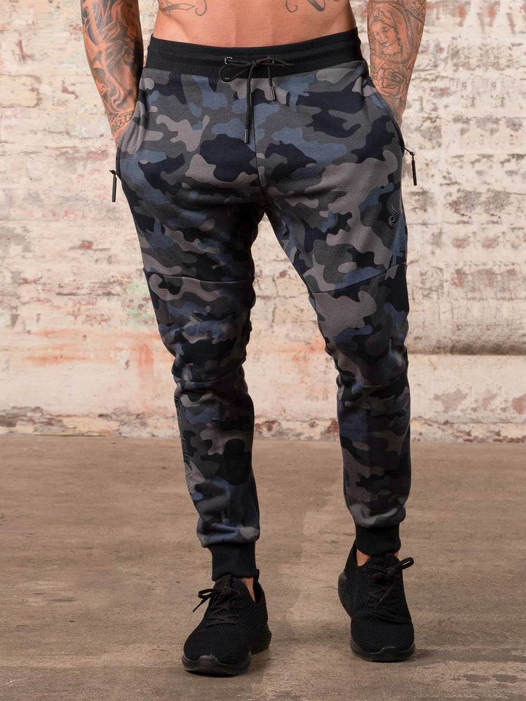 Ryderwear Men Track Pants Camos Men\'s Track Pants Black/Camo | CA3148YU