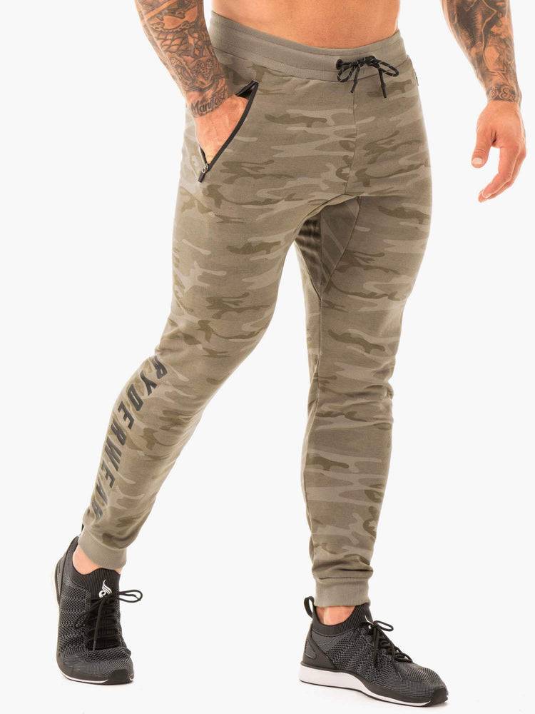 Ryderwear Men Track Pants Combats Men's Track Pants Khaki Camo | CA3147UT