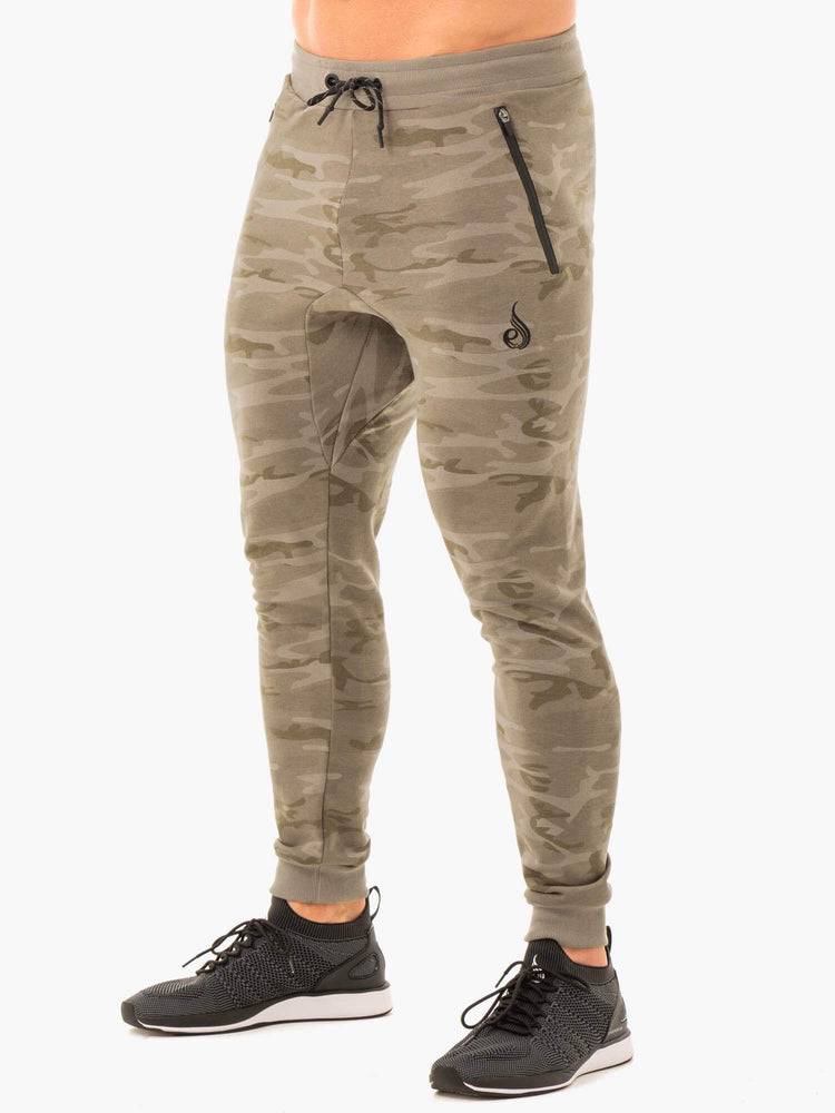 Ryderwear Men Track Pants Combats Men\'s Track Pants Khaki Camo | CA3147UT