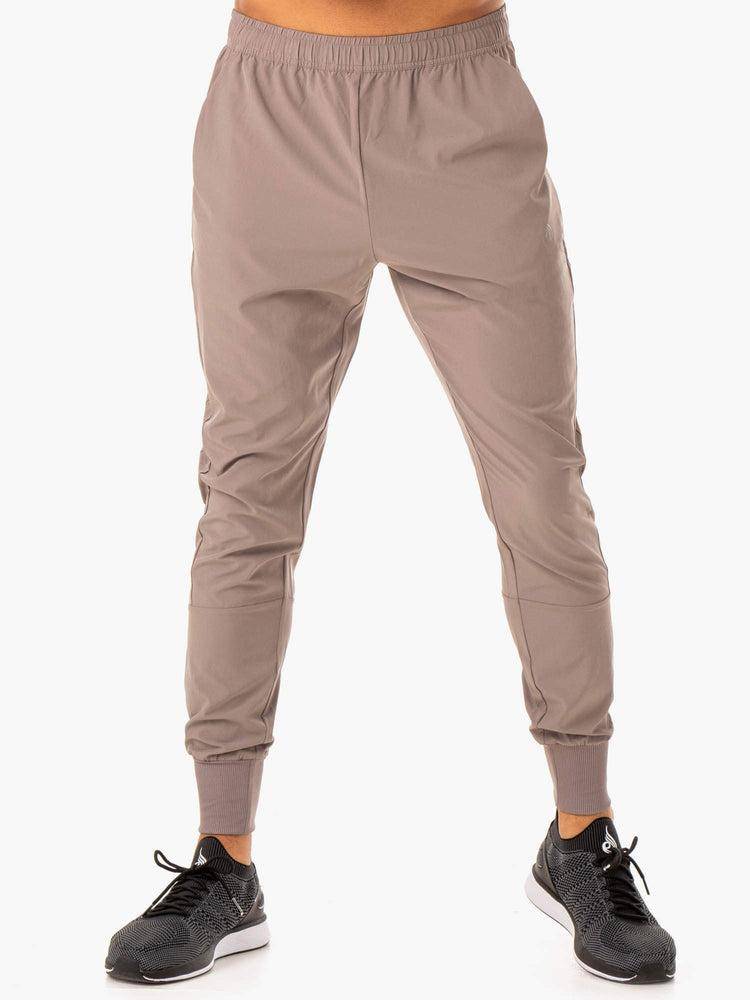 Ryderwear Men Track Pants Division Woven Joggers Men\'s Track Pants Taupe | CA3145OR