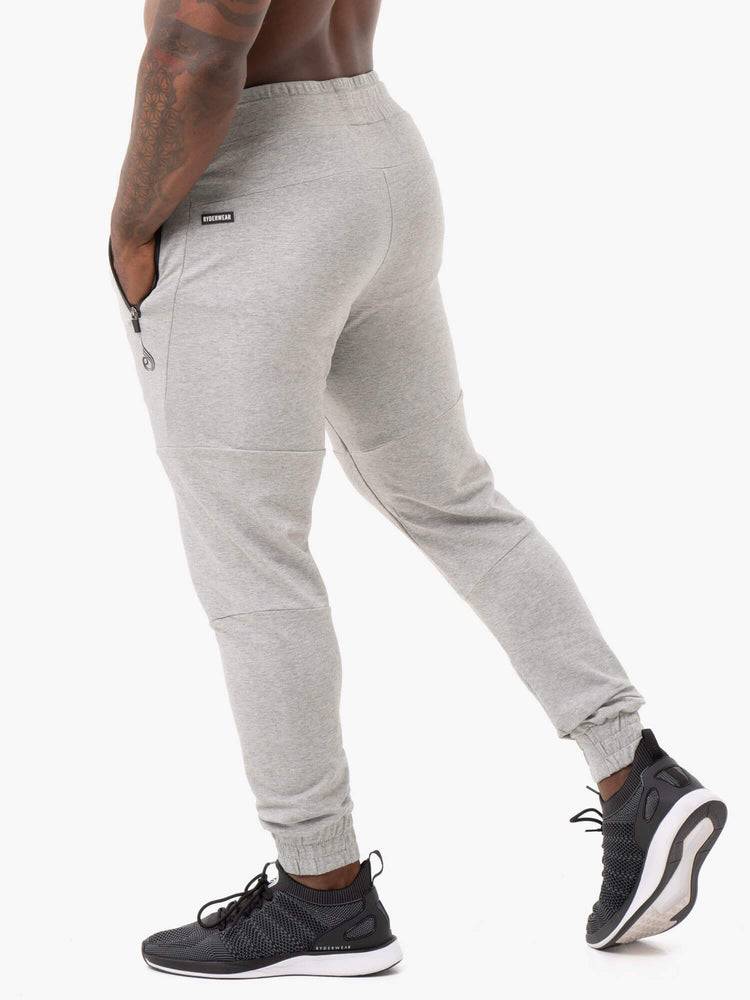 Ryderwear Men Track Pants Energys Men's Track Pants Grey Marl | CA3142SO