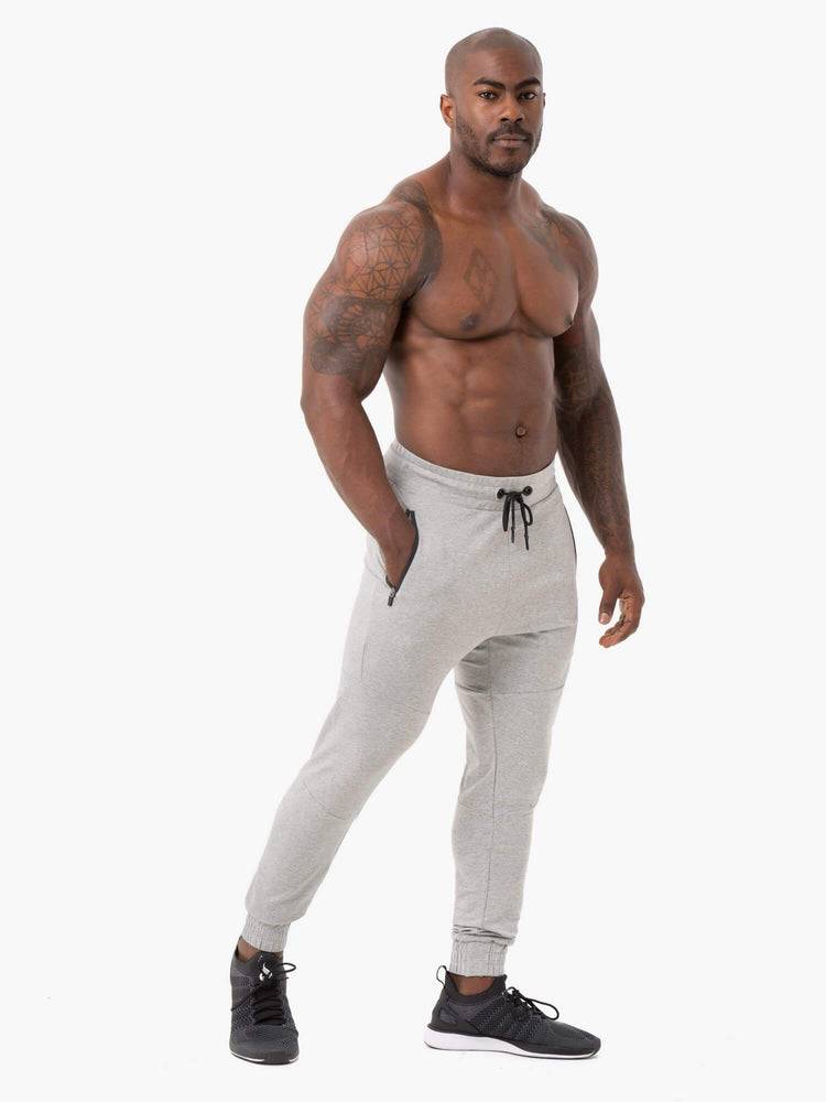 Ryderwear Men Track Pants Energys Men's Track Pants Grey Marl | CA3142SO