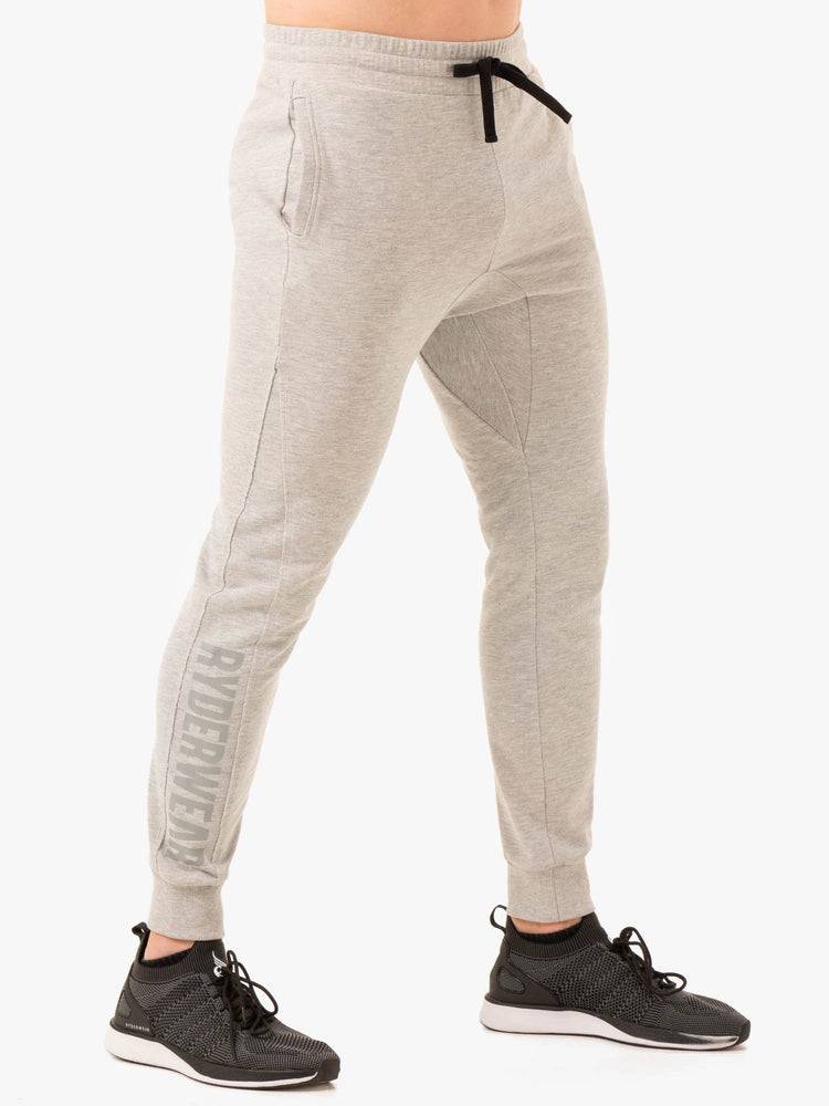 Ryderwear Men Track Pants Force Men\'s Track Pants Grey Marl | CA3136MA