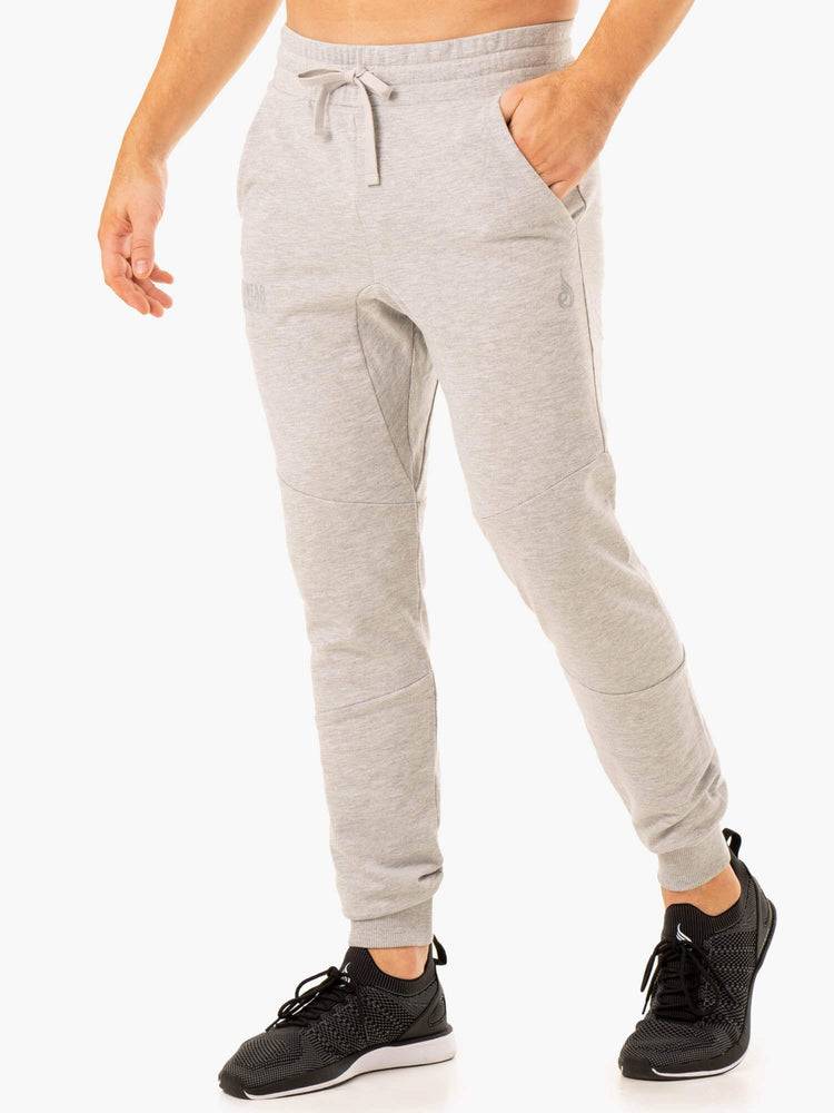 Ryderwear Men Track Pants Limitless Men\'s Track Pants Grey Marl | CA3126PQ