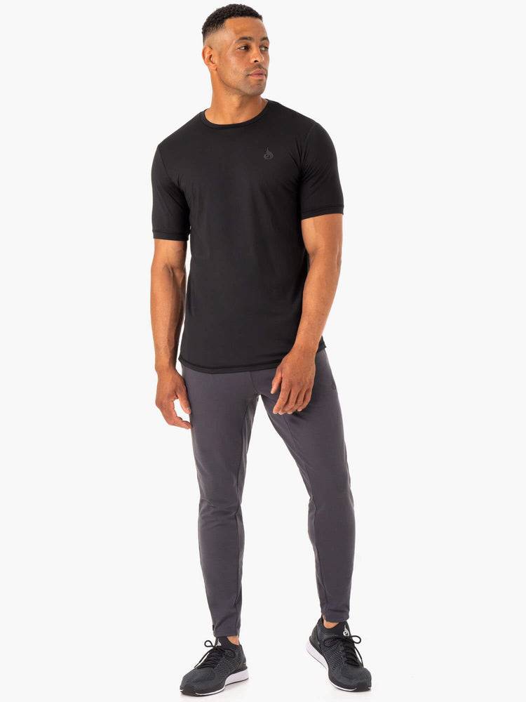 Ryderwear Men Track Pants Optimal Gym Men's Track Pants Charcoal | CA3123DN