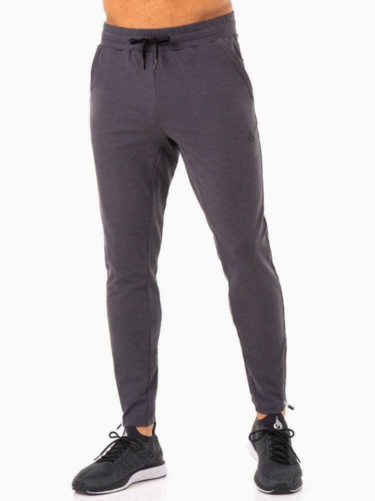 Ryderwear Men Track Pants Optimal Gym Men\'s Track Pants Charcoal | CA3123DN