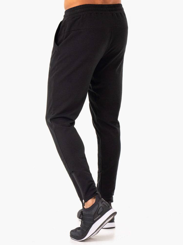 Ryderwear Men Track Pants Optimal Gym Men's Track Pants Black | CA3124SO