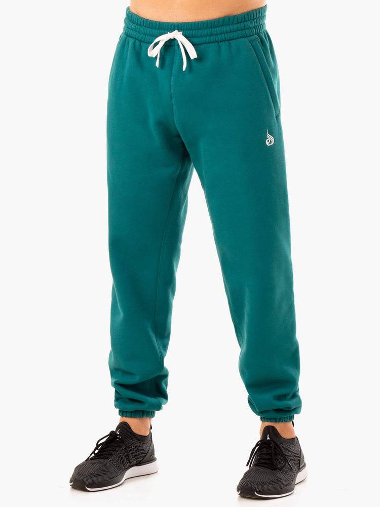 Ryderwear Men Track Pants Recharge Relaxed Men\'s Track Pants Teal | CA3114XF