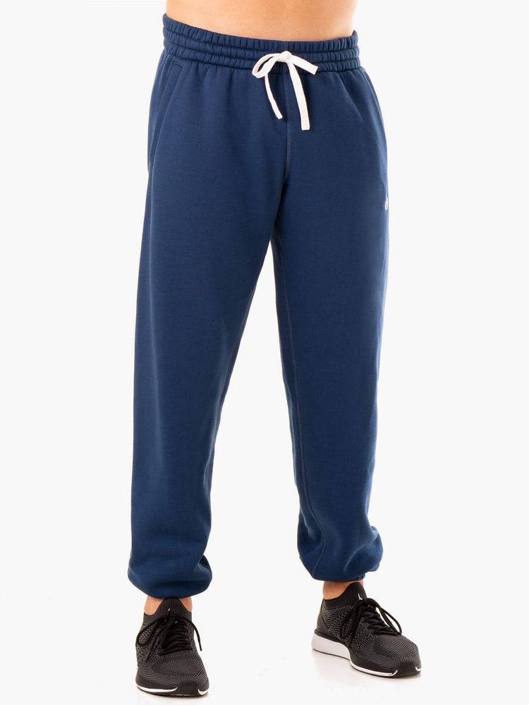 Ryderwear Men Track Pants Recharge Relaxed Men's Track Pants Blue | CA3115ZG