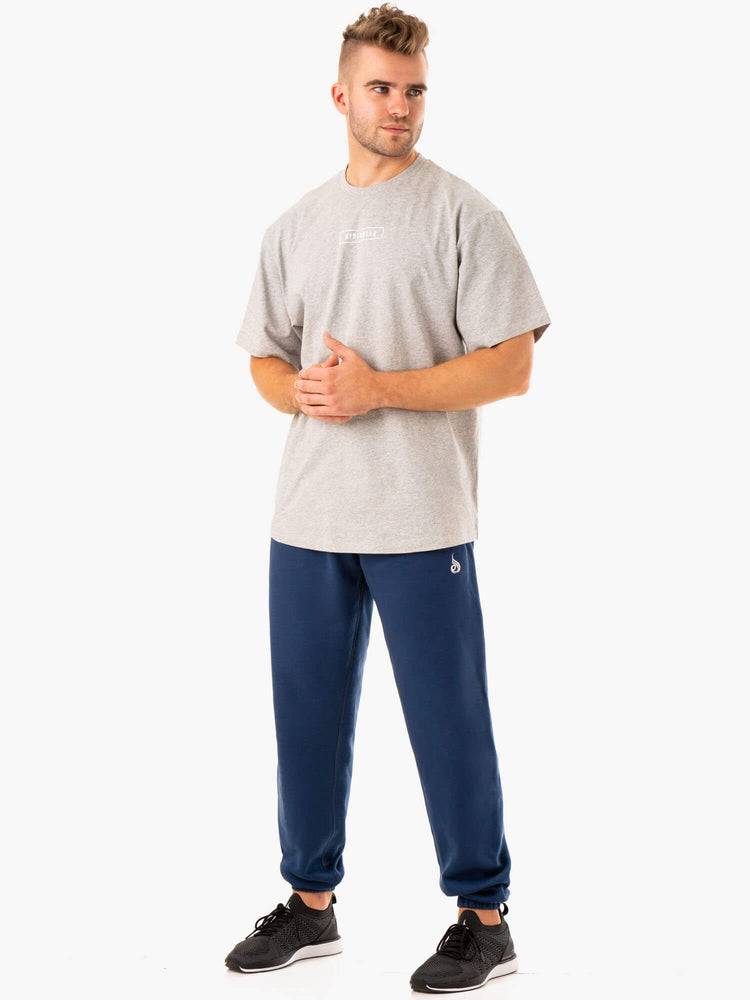 Ryderwear Men Track Pants Recharge Relaxed Men's Track Pants Blue | CA3115ZG