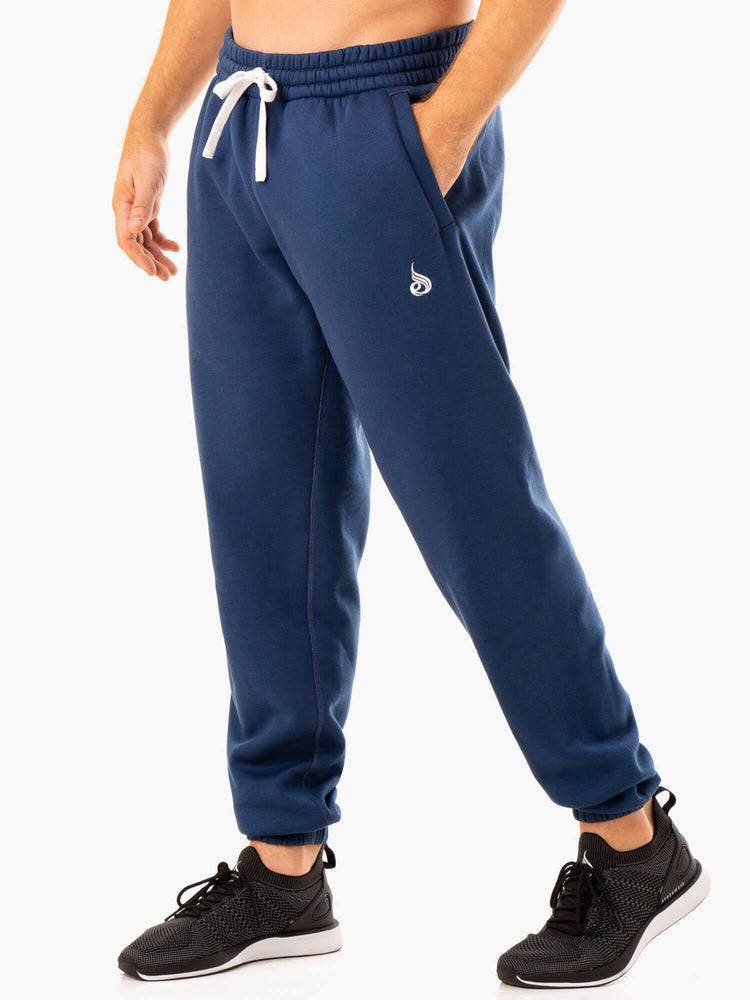 Ryderwear Men Track Pants Recharge Relaxed Men\'s Track Pants Blue | CA3115ZG