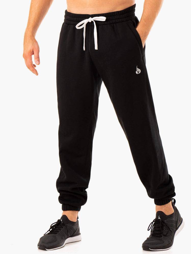 Ryderwear Men Track Pants Recharge Relaxed Men\'s Track Pants Black | CA3117KI