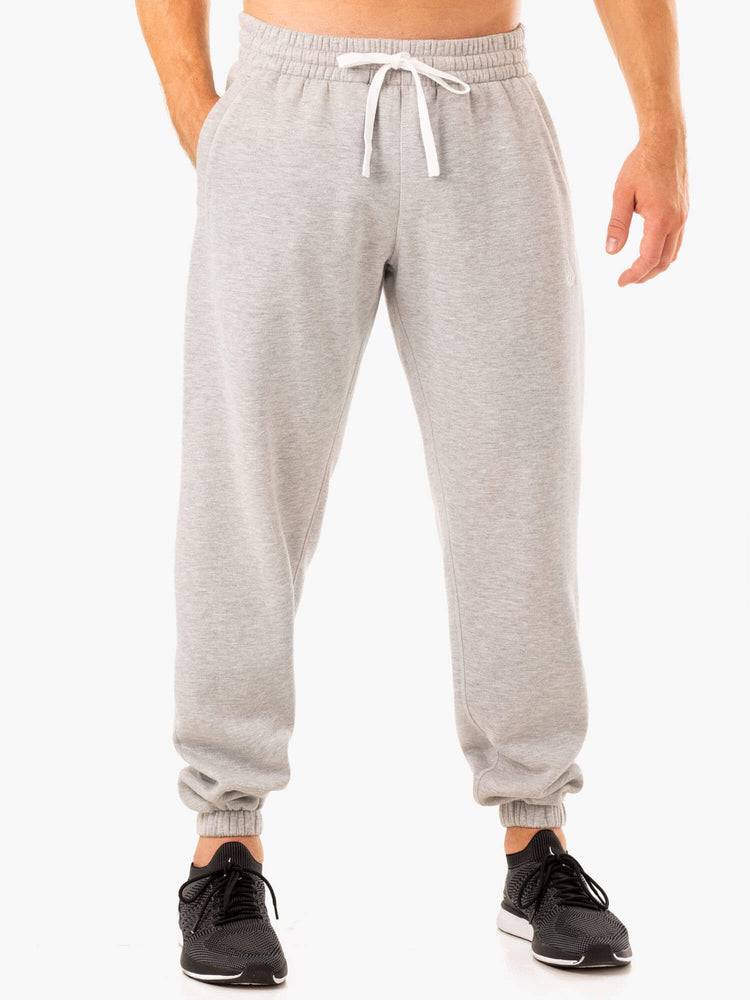 Ryderwear Men Track Pants Recharge Relaxed Men's Track Pants Grey Marl | CA3118JJ