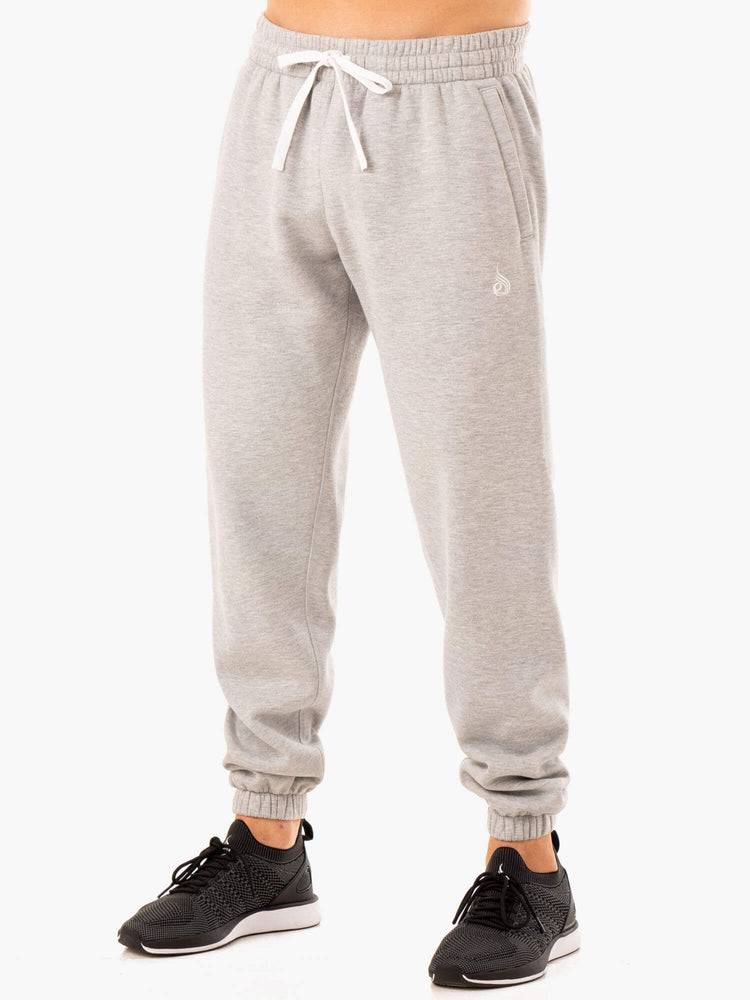 Ryderwear Men Track Pants Recharge Relaxed Men\'s Track Pants Grey Marl | CA3118JJ