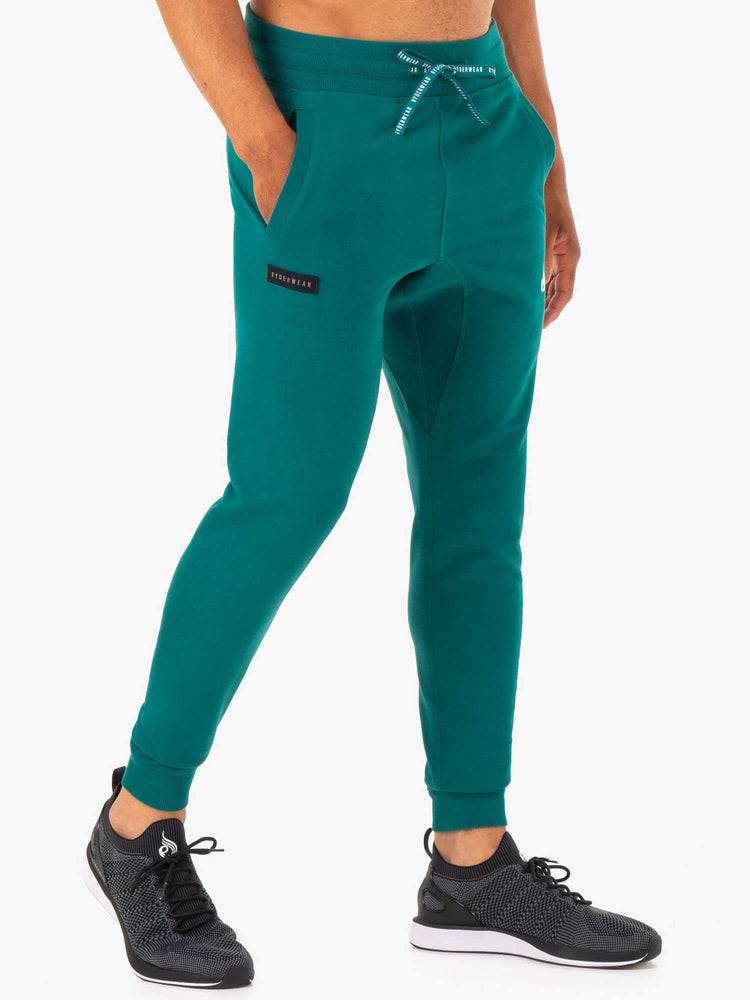 Ryderwear Men Track Pants Recharge Tapered Men's Track Pants Teal | CA3109MA