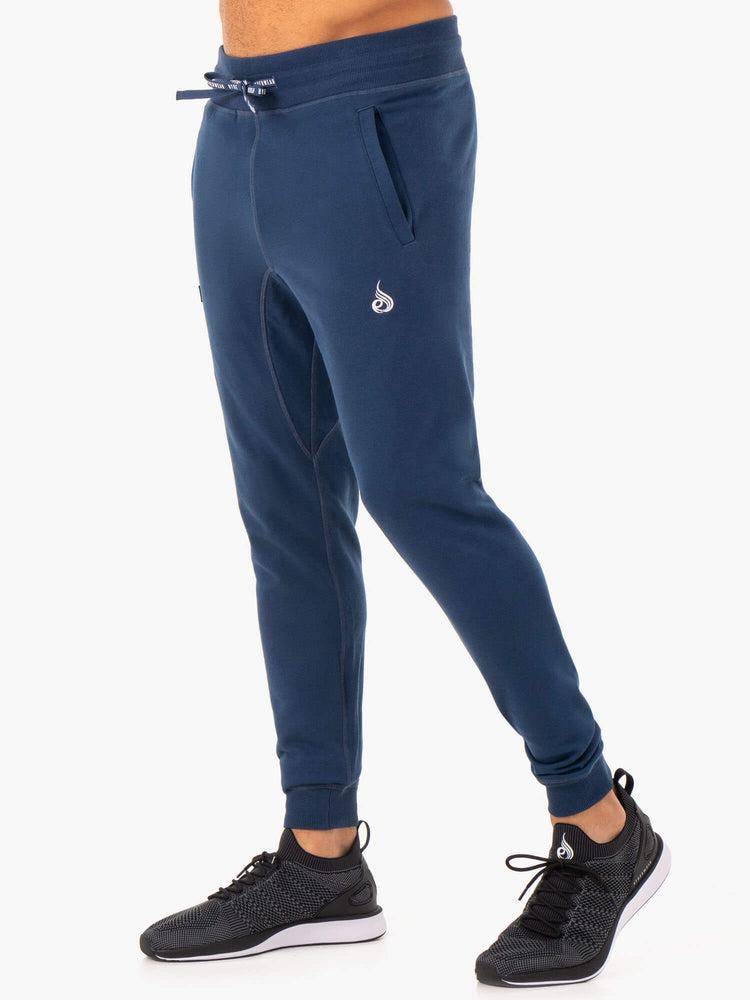 Ryderwear Men Track Pants Recharge Tapered Men's Track Pants Blue | CA3110NB