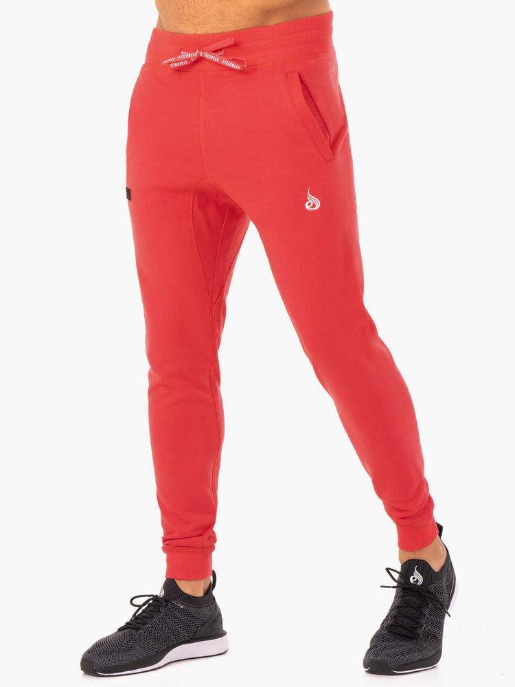 Ryderwear Men Track Pants Recharge Tapered Men's Track Pants Red | CA3111BC