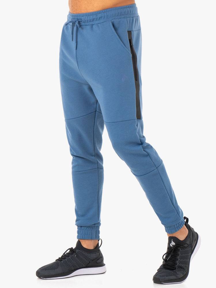 Ryderwear Men Track Pants Restore Fleece Men\'s Track Pants Blue | CA3107WY