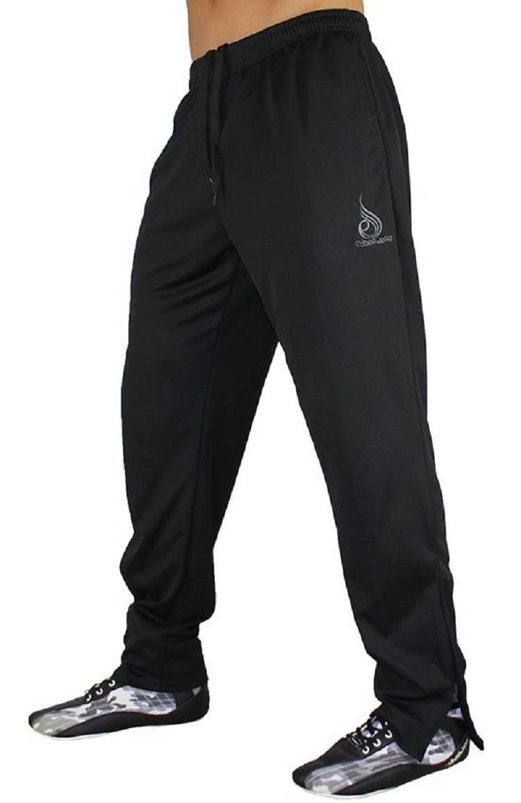 Ryderwear Men Track Pants Tapered Mesh Men\'s Track Pants Black | CA3104TV