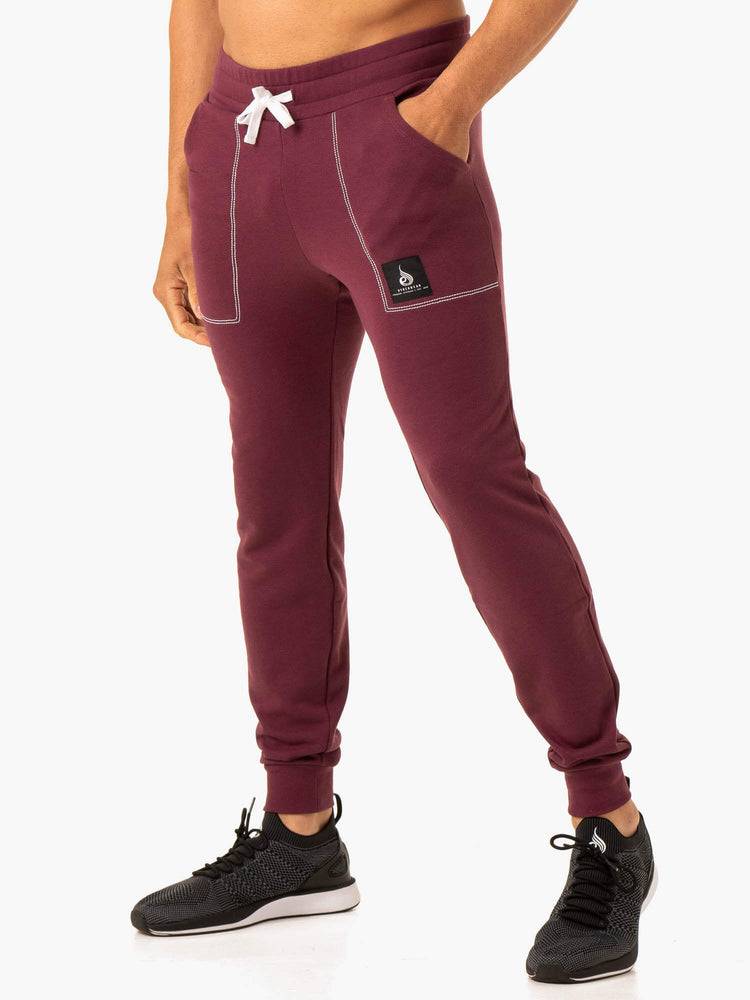 Ryderwear Men Track Pants Vital Men's Track Pants Plum | CA3097SO