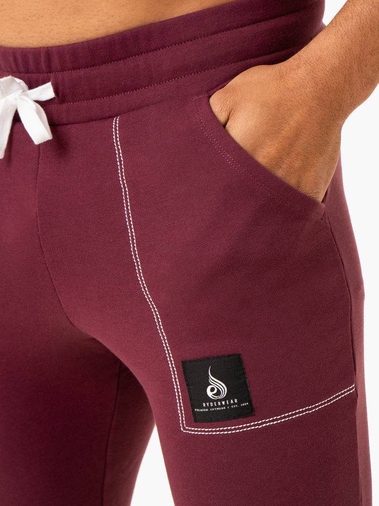 Ryderwear Men Track Pants Vital Men's Track Pants Plum | CA3097SO