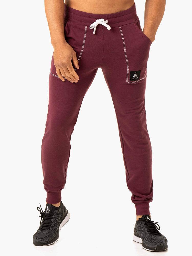 Ryderwear Men Track Pants Vital Men's Track Pants Plum | CA3097SO