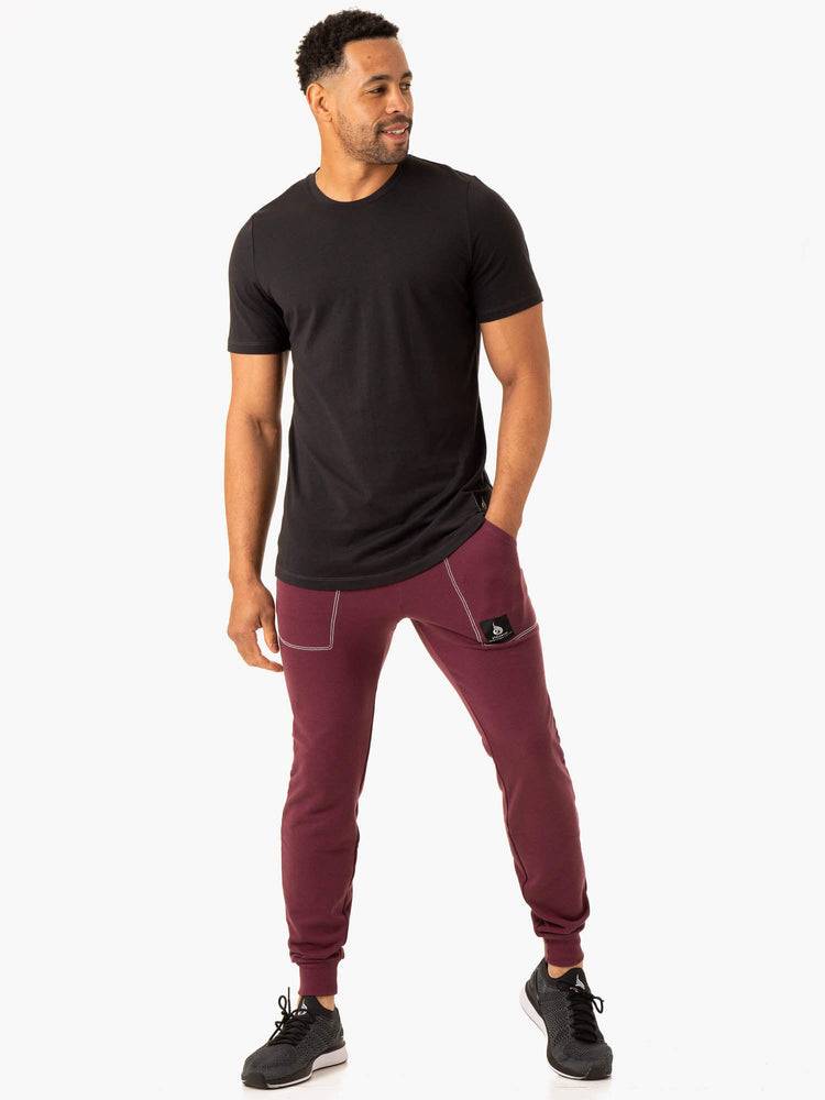 Ryderwear Men Track Pants Vital Men's Track Pants Plum | CA3097SO