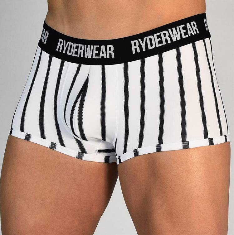 Ryderwear Men Underwear Boxer Brief Men's Underwear Black/White | CA2604IS