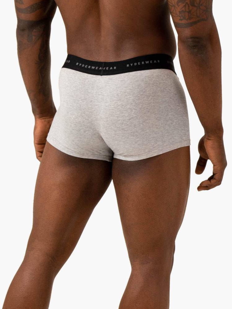 Ryderwear Men Underwear Boxer Briefs Men's Underwear Grey Marl | CA2601AP