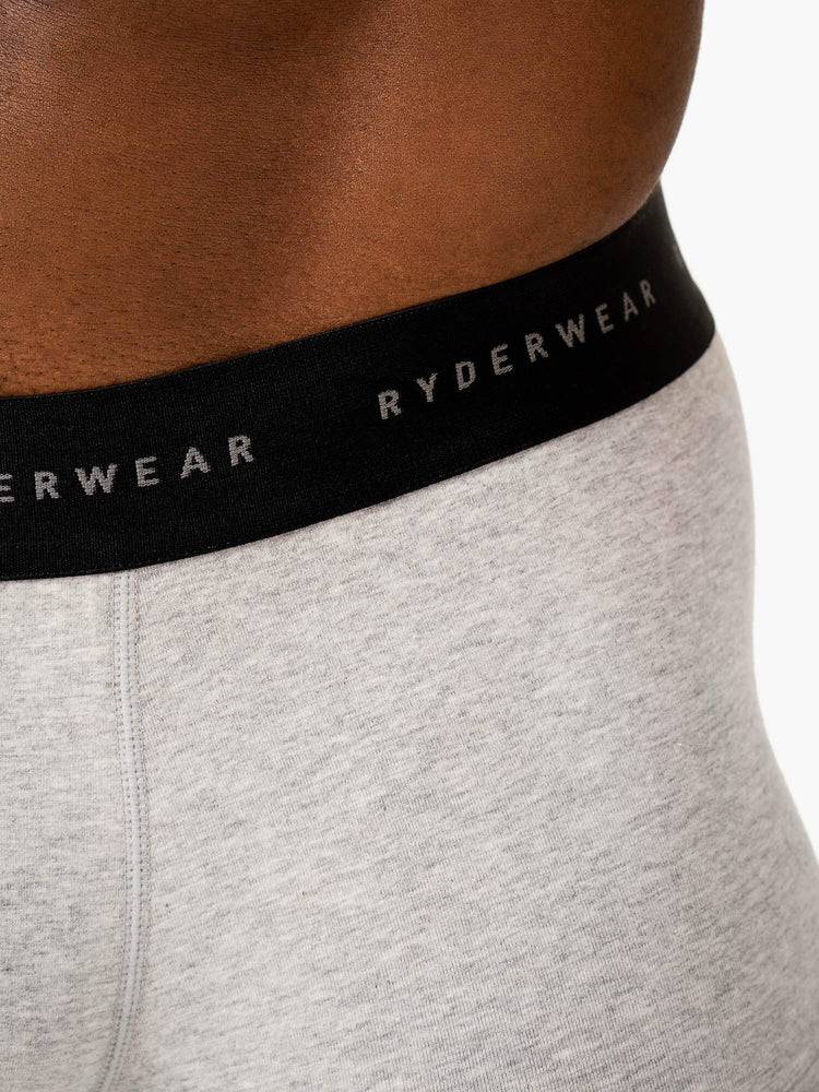 Ryderwear Men Underwear Boxer Briefs Men's Underwear Grey Marl | CA2601AP