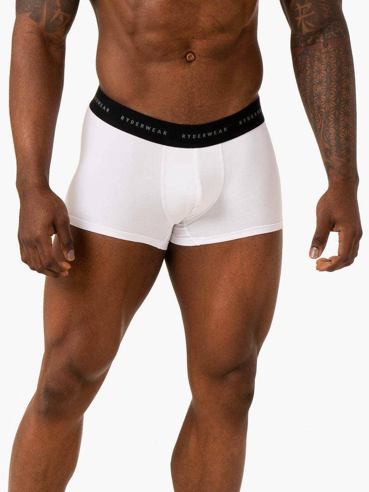 Ryderwear Men Underwear Boxer Briefs Men\'s Underwear White | CA2602PQ