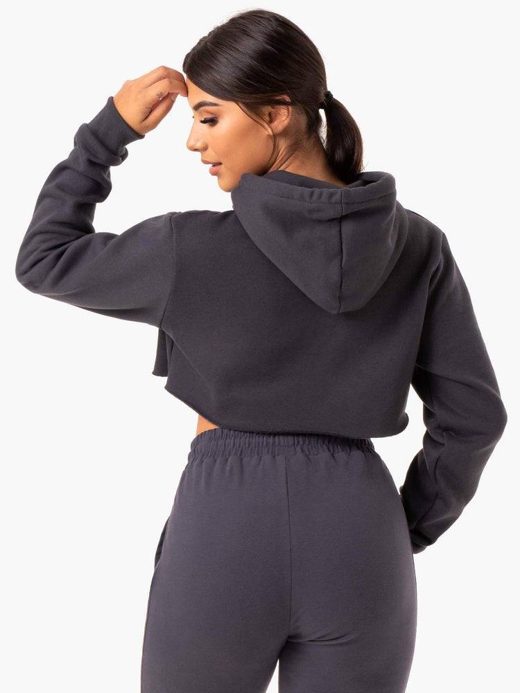 Ryderwear Women Hoodie Base Pullover Women's Hoodie Charcoal | CA2485VD