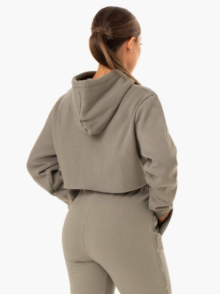 Ryderwear Women Hoodie Base Pullover Women's Hoodie Khaki | CA2487XF