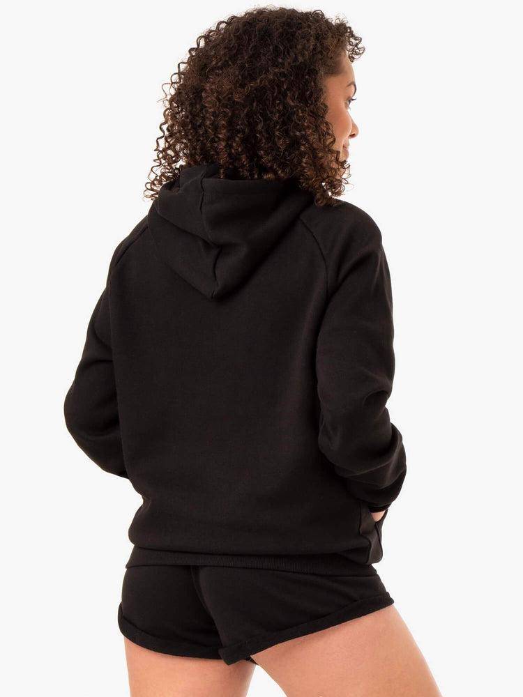 Ryderwear Women Hoodie Off Duty Fleece Women's Hoodie Black | CA2480WY