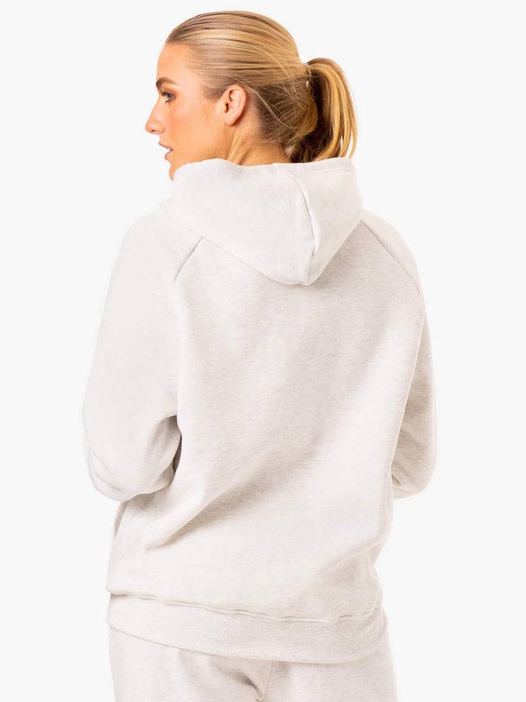 Ryderwear Women Hoodie Off Duty Fleece Women's Hoodie Snow Grey Marl | CA2492HK