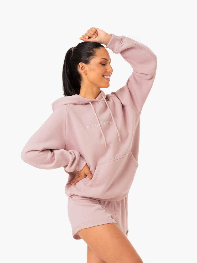 Ryderwear Women Hoodie Off Duty Fleece Women's Hoodie Rose Marl | CA2493GL