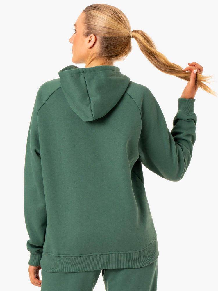 Ryderwear Women Hoodie Off Duty Fleece Women's Hoodie Green | CA2495DN