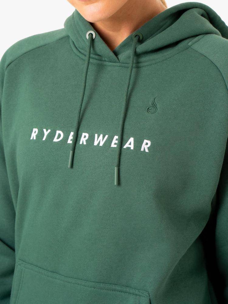 Ryderwear Women Hoodie Off Duty Fleece Women's Hoodie Green | CA2495DN