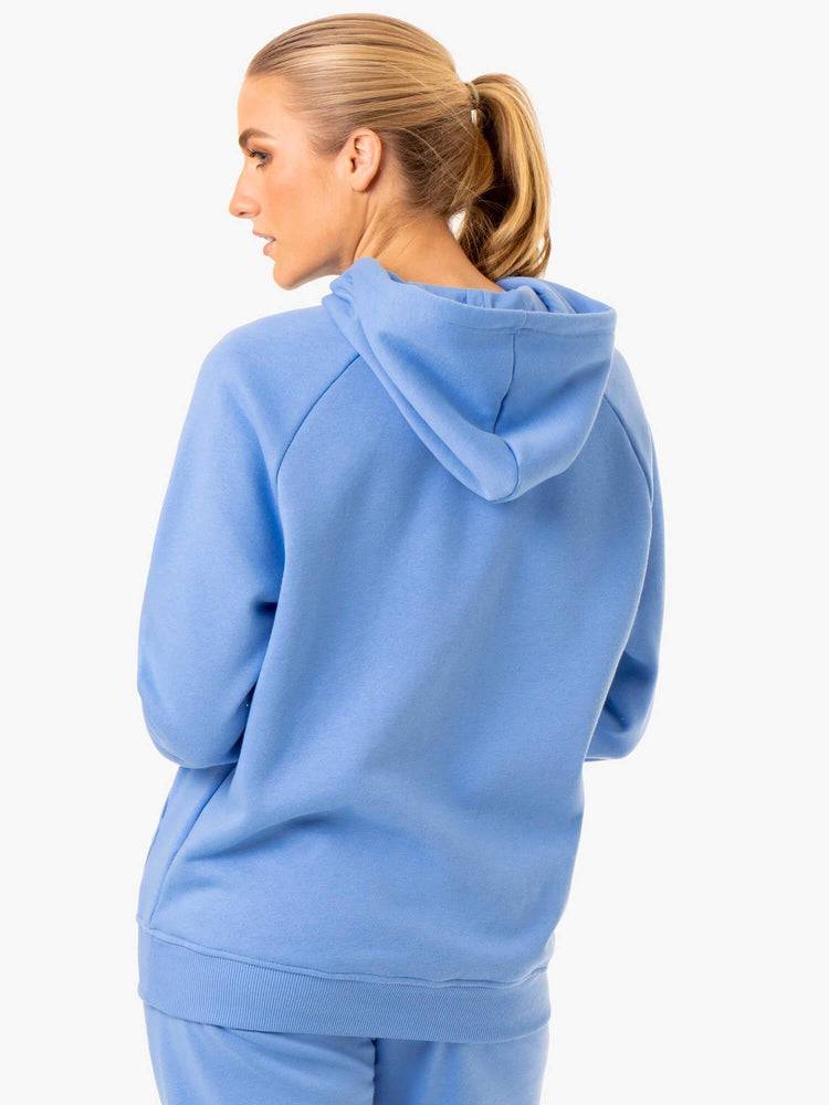 Ryderwear Women Hoodie Off Duty Fleece Women's Hoodie Sky Blue | CA2497AP