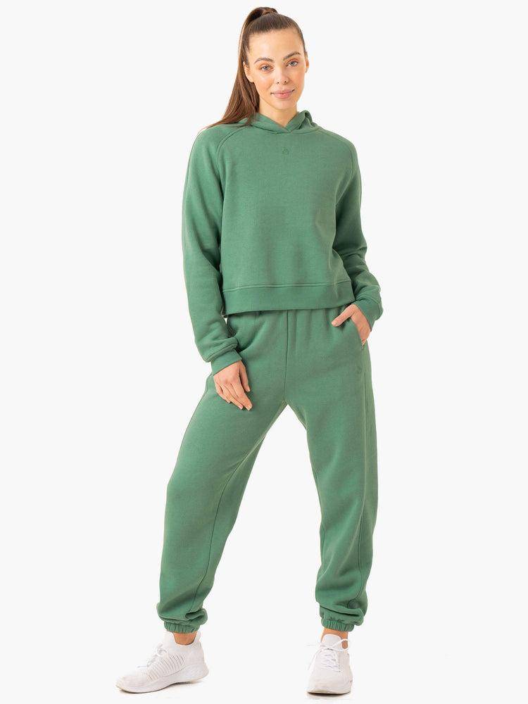 Ryderwear Women Hoodie Sideline Women's Hoodie Forest Green | CA2449UT