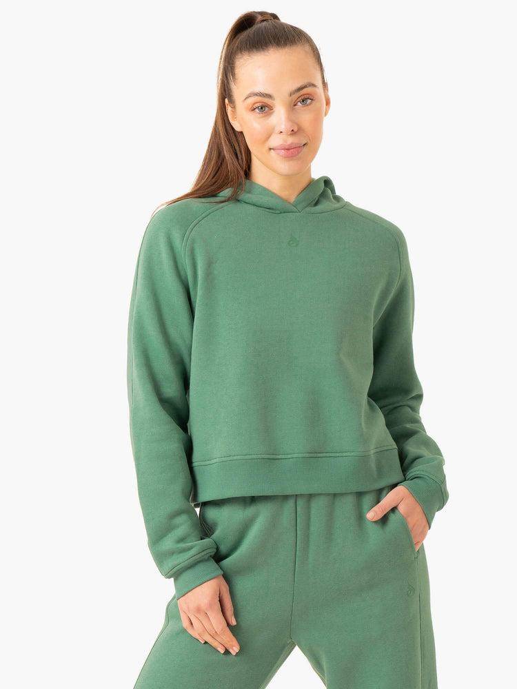 Ryderwear Women Hoodie Sideline Women\'s Hoodie Forest Green | CA2449UT