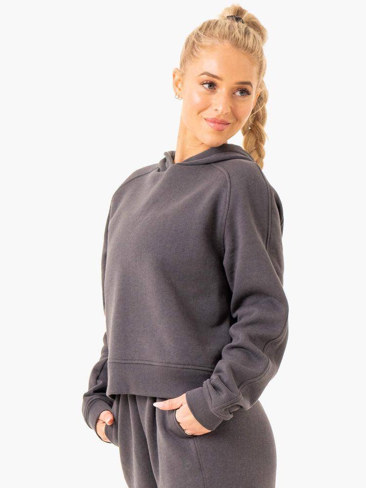 Ryderwear Women Hoodie Sideline Women's Hoodie Charcoal | CA2450YU